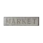LITTON LANE MARKET Iron Decorative Wall Sign - Rustic Farmhouse Style Decor thumbnail 4