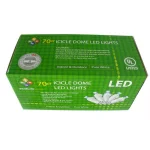 Starlite Creations 70-Light LED Cold White Dome Icicle Lights, 8.5 ft. Lighted Length thumbnail 2