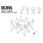 BORA Centipede 24 in. x 48 in. Heavy-Duty Workbench Top with 3/4 in. Dog Holes thumbnail 12