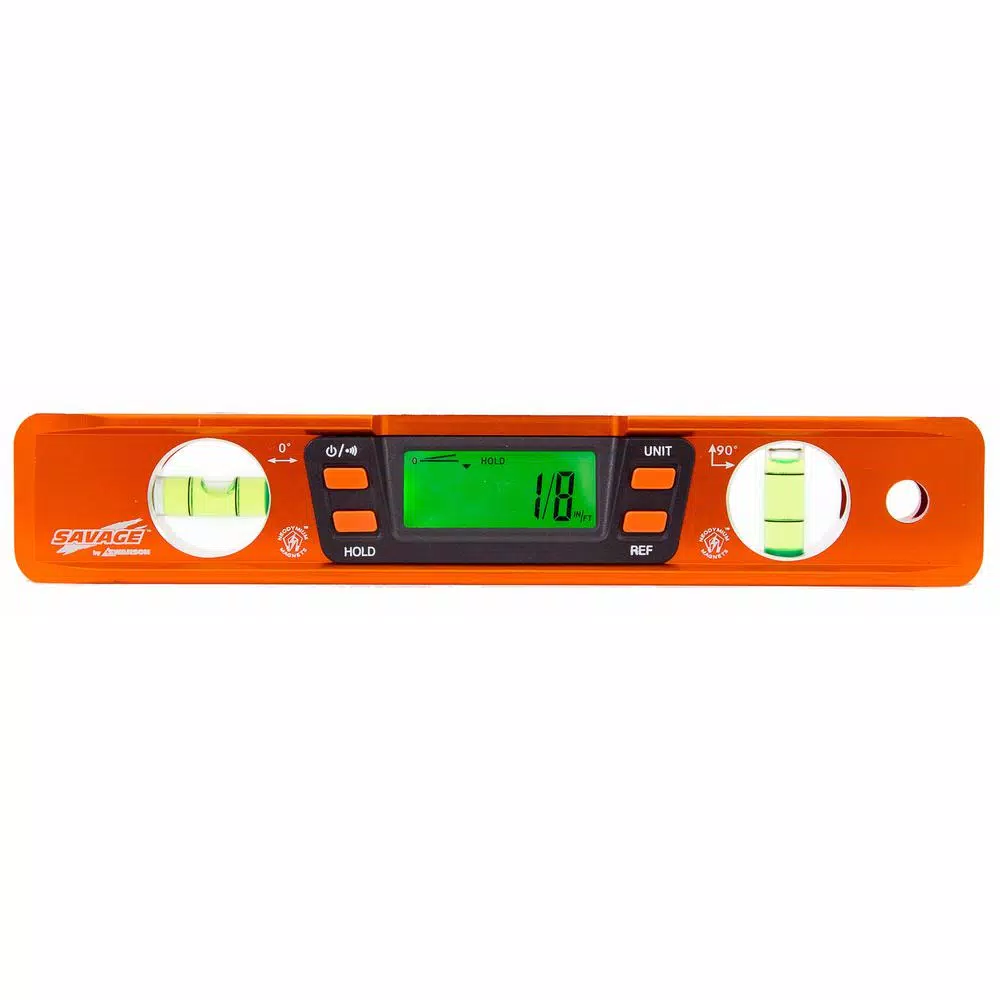 Swanson Savage 9 in. Digital Magnetic Torpedo Level with Audio Alert and Auto-Rotating Screen
