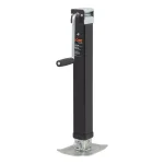CURT Direct-Weld Square Trailer Jack with Side Handle, 8,000 lbs. Support, 15 in. Travel thumbnail 1