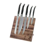 Unbranded French Laguiole 5-Piece Kitchen Knife Set with Magnetic Wood Display thumbnail 1