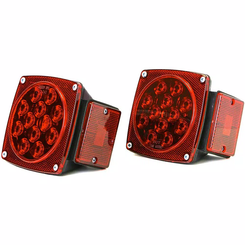 MaxxHaul 12V LED Submersible Trailer Tail Light Kit, DOT Compliant Combination Stop/Turn/Signal