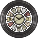 FirsTime 29 in. Industrial Chic Oil Rubbed Bronze Wall Clock thumbnail 2
