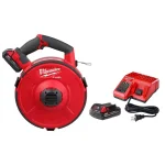 Milwaukee M18 FUEL Angler 240 ft. Steel Pulling Fish Tape Kit with (2) 2.0 Ah Batteries & Charger thumbnail 1