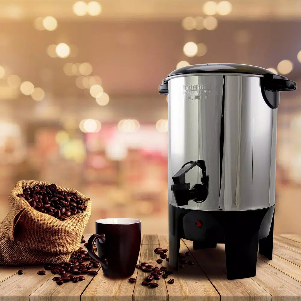 Better Chef 10-30 Cup Stainless Steel Coffeemaker, Silver