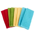 Lavish Home 8-Piece Multi-Color Circle Pattern Weave 100% Cotton Kitchen Towel Set thumbnail 1