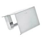 Alpine Industries Single Post Toilet Paper Holder with Storage Shelf, Chrome Finish thumbnail 6