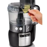 Hamilton Beach Stack and Snap 10-Cup 3-Speed Food Processor, 450W, Black thumbnail 2