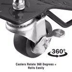Pentagon Tool Premium Steel Car Tire Skate Dolly 4-Pack, 1,500 lbs Capacity per Skate thumbnail 4