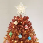 Home Accents Holiday 7.5 ft. Rainbow Color Pine LED Pre-Lit Artificial Christmas Tree with 500 SureBright Warm White Lights thumbnail 4