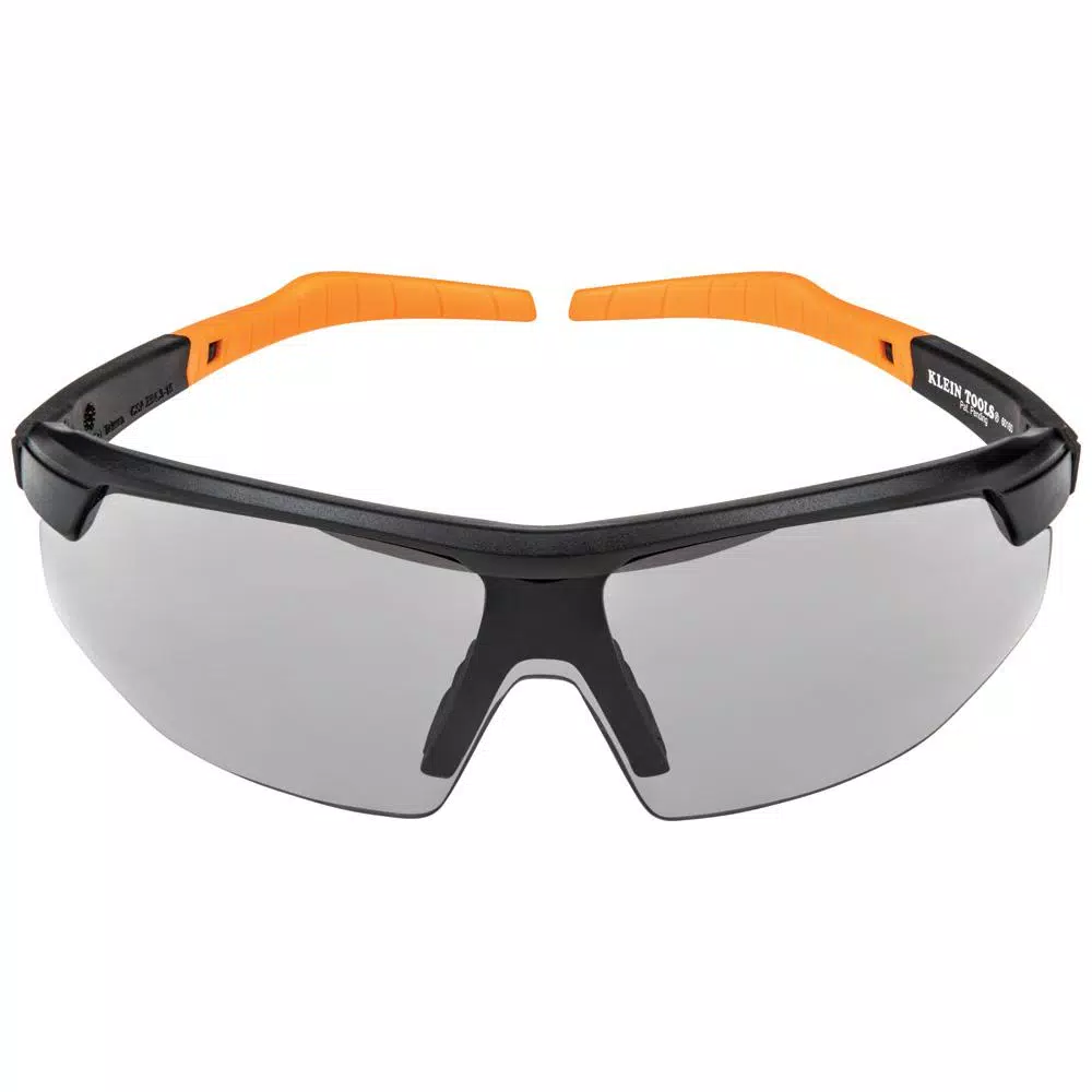 Klein Tools Safety Glasses with Gray Tinted Lenses, Anti-Fog and UV Protection