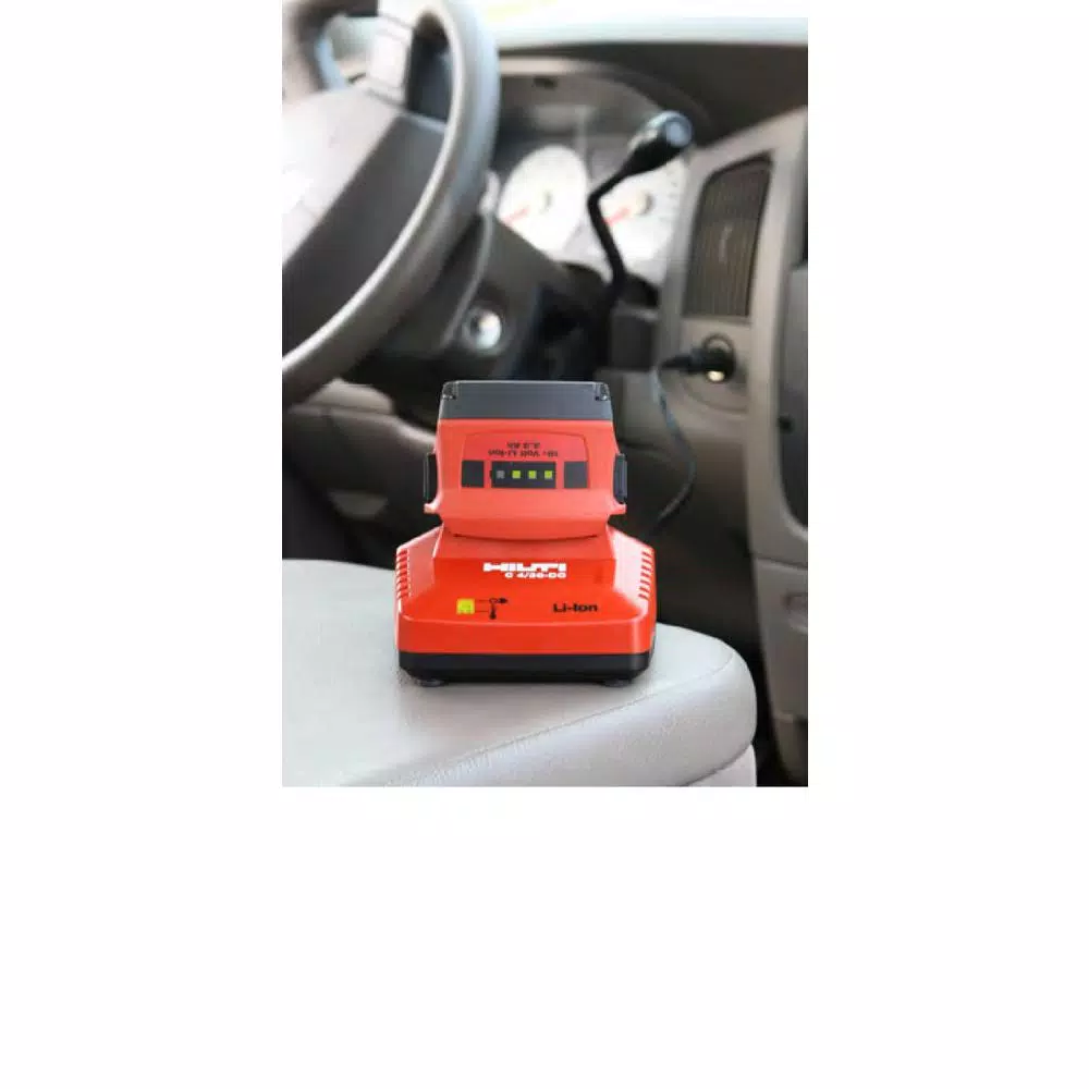 Hilti C4/36-DC Car Charger for 12V, 18V, 22V, and 36V Li-Ion Batteries