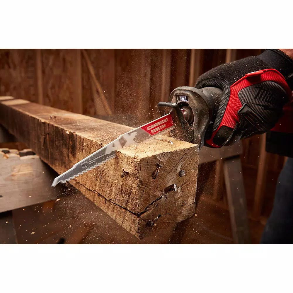 Milwaukee AX 6 in. Carbide Teeth Demolition Reciprocating Saw Blades, 5 TPI, 5-Pack