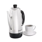 Hamilton Beach 12-Cup Stainless Steel Cordless Electric Percolator with Chrome Mirror Finish thumbnail 3