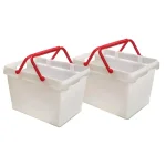 Enviro World 9.25 Gal. Heavy Duty Plastic Bottle Bin & Storage Container (2-Pack) thumbnail 2