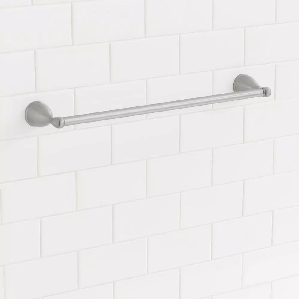 Glacier Bay Builders 24 in. Single Towel Bar, Brushed Nickel