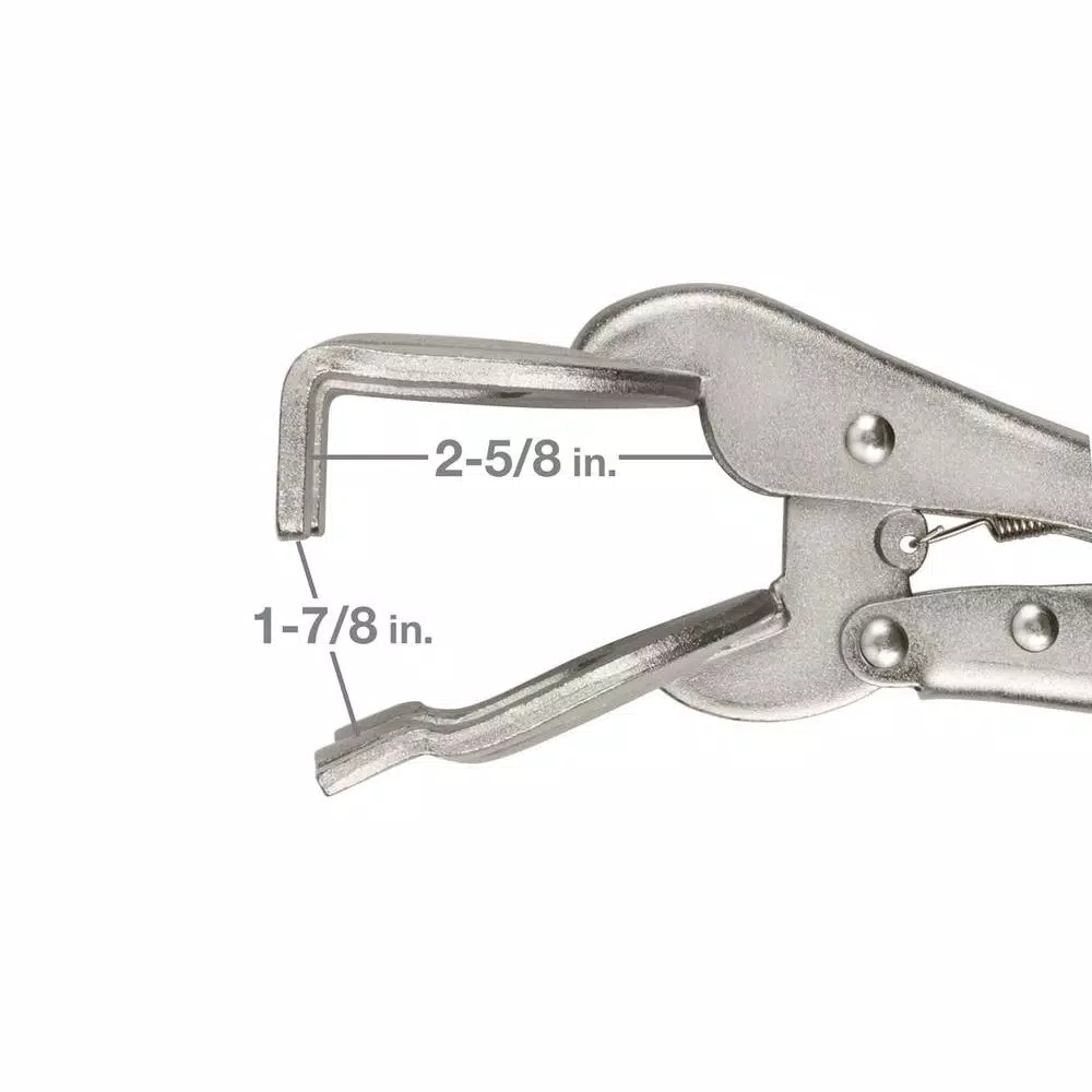 TEKTON 9 in. Welding Clamp Locking Pliers with Chrome Plated Finish