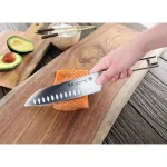 Cangshan N1 Series 7 in. German Steel Forged Santoku Knife, Stainless Steel Full Tang thumbnail 4