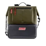 Coleman 4.5QT Convertible Can-Dispensing Backpack Cooler with Reusable Ice Packs, Olive thumbnail 1