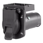 CURT 7-Way Round RV Blade Connector Socket with Integrated Bracket, Vehicle Side thumbnail 7