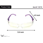 G & F Products EyePro Clear Lens Safety Goggles, Impact and Ballistic Resistant, 6-Pack thumbnail 6