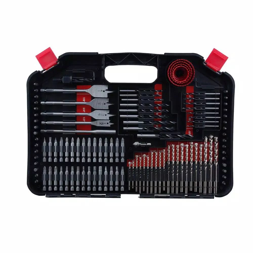 Worker The Worker 246-Piece Impact Drill and Drive Bit Set with Storage Case