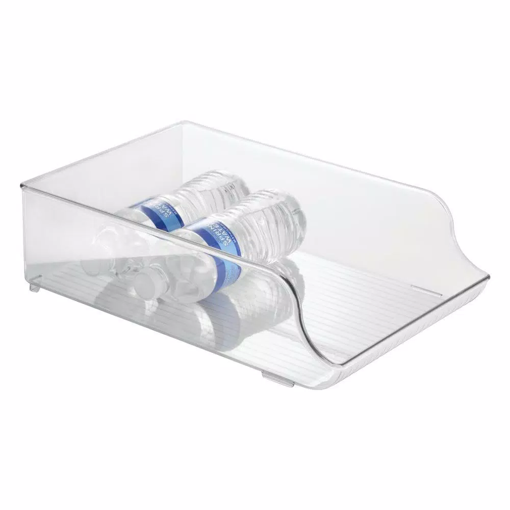 interDesign Fridge Binz Water Bottle Holder, Clear Gravity Feed Refrigerator Organizer
