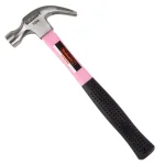 Stalwart 12 oz. Pink Claw Hammer with 12 in. Fiberglass Handle thumbnail 1