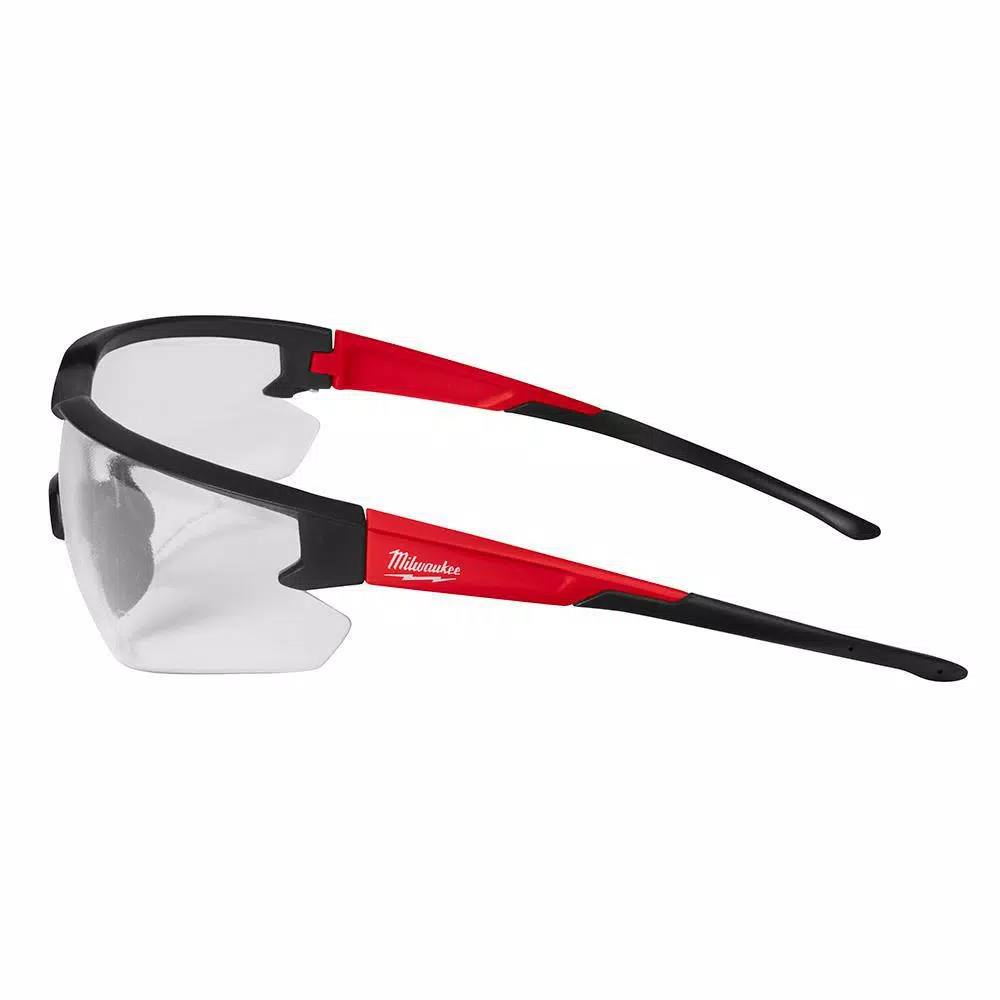 Milwaukee 25 ft. Compact Tape Measure and Safety Glasses Bundle with Clear Lenses