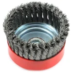 Forney 6 in. Knotted Wire Cup Brush, 5/8 in.-11 Threaded Arbor thumbnail 3
