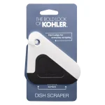 KOHLER Multi-Edge Silicone and Nylon Dish Scraper - White/Black thumbnail 3