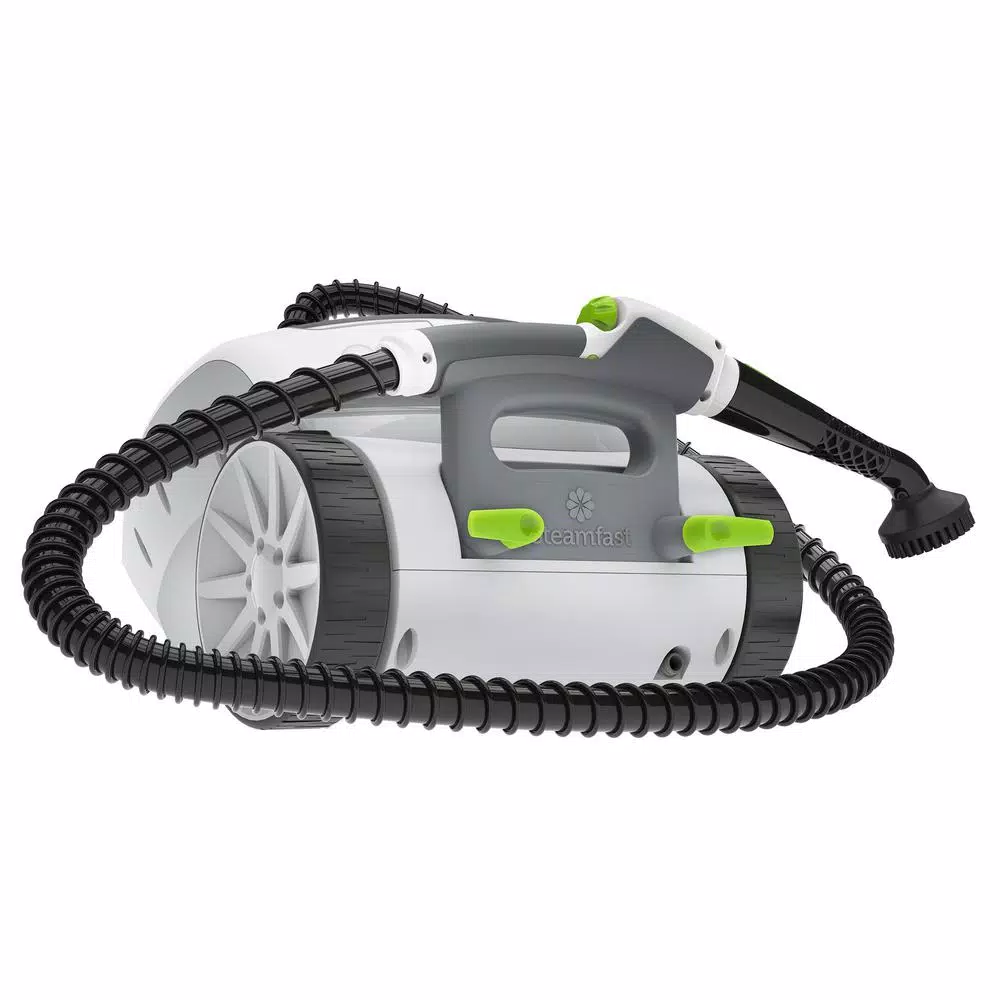 SteamFast SF-375 Deluxe Canister Steam Cleaner, 1500W, 48 oz. Tank, 18 Attachments
