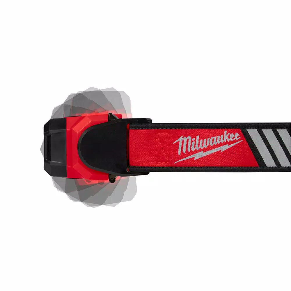 Milwaukee 600 Lumen USB Rechargeable BEACON Hard Hat Headlamp with Type 1 Class C Full Brim Vented Hard Hat