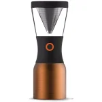 ASOBU 34 oz. Bronze Stainless Steel Portable Cold Brew Coffee Maker, 6-Cup Insulated Carafe thumbnail 1