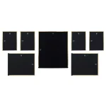 Stonebriar Collection Stonebriar Decorative Stamped Gold Metal Picture Frame Set, 7-Piece Gallery Wall Set thumbnail 3
