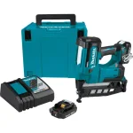 Makita 18V LXT Cordless 16-Gauge Straight Finish Nailer Kit (2.0 Ah) thumbnail 1