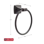 Delta Portwood Venetian Bronze Towel Ring - Wall Mounted Hand Towel Holder thumbnail 7