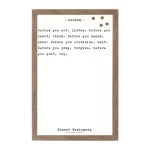 Petal Lane Home Ernest Hemingway Wisdom Magnetic Memo Board with Rustic Brown Frame thumbnail 1