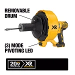 DEWALT 20V MAX Cordless Press Tool Kit with Drain Snake and Threaded Rod Cutter Bundle thumbnail 7