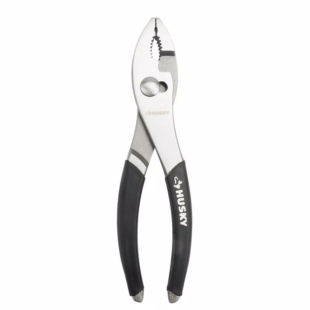 Husky 3-Piece Hand Tool Set with 6-in-1 Screwdriver, Slip Joint Pliers, and Folding Utility Knife