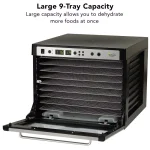 Tribest Sedona Supreme Digital Food Dehydrator with 9 Stainless Steel Trays thumbnail 5