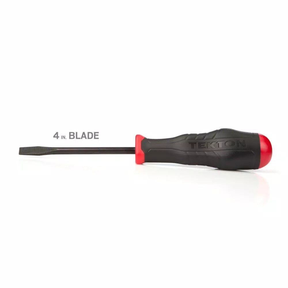 TEKTON 4-Piece Screwdriver Set with Three-Sided Ergonomic Handles