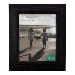 Northlight 8 x 10 in. Distressed Black Wood Picture Frame - Antique Style Rectangle Photo Frame thumbnail 1