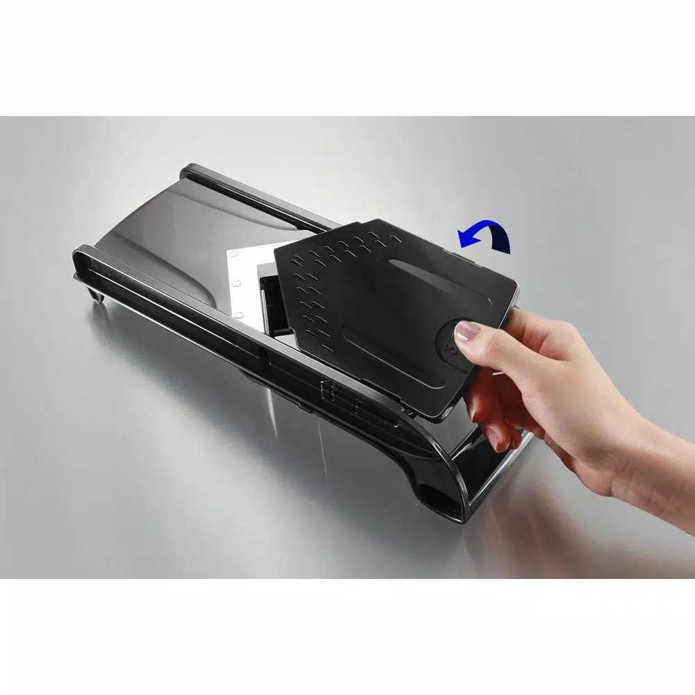 Simposh Easy V Mandoline Slicer with V-Shaped Stainless Steel Blade and Food Holder