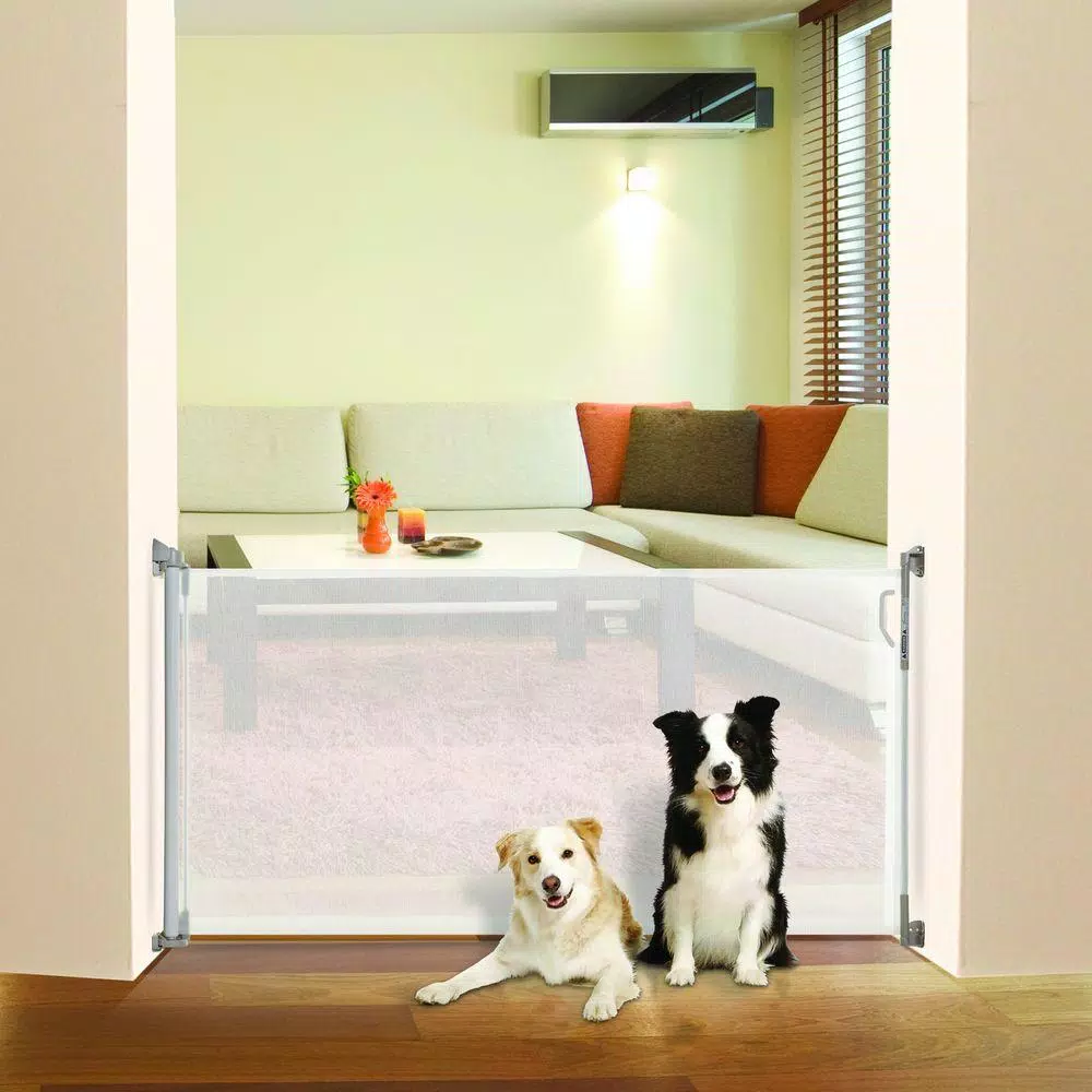 Dreambaby 55 in. White Retractable Indoor/Outdoor Safety Gate