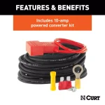 CURT Powered 3-to-2-Wire Taillight Converter, 4-Way Flat Connection thumbnail 3