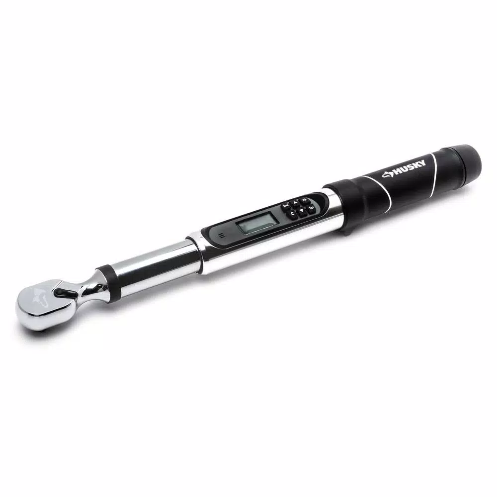 Husky 3/8 in. Drive Electronic Digital Torque Wrench with Angle Measurement
