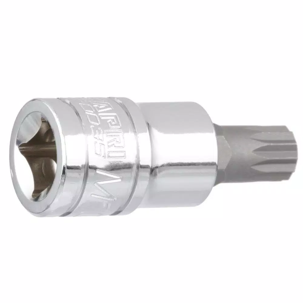 Capri Tools 10 mm XZN Triple Square Bit Socket, 3/8 in. Drive, S2 Steel