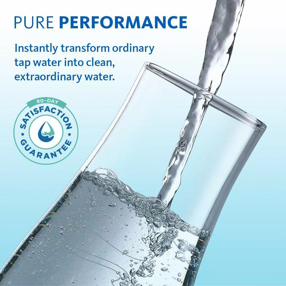 Aquasana 3-Stage Under Counter Water Filtration System with Brushed Nickel Faucet